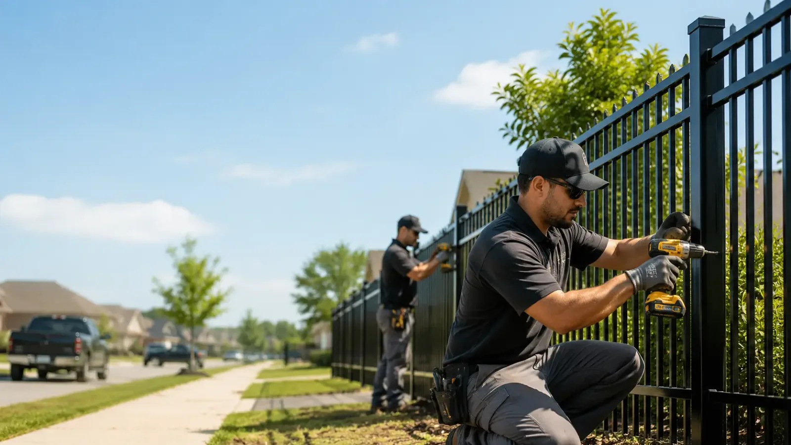 Metal Fence Installation in Goodrich, TX